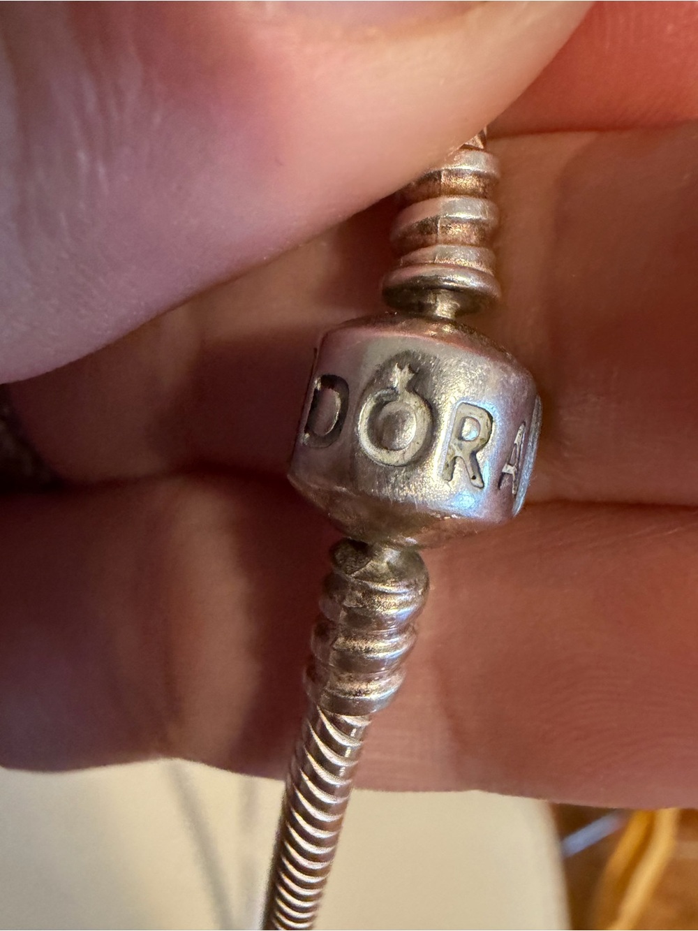 Pandora Moments Barrel Clasp Snake Chain Necklace - Picture 4 of 5
